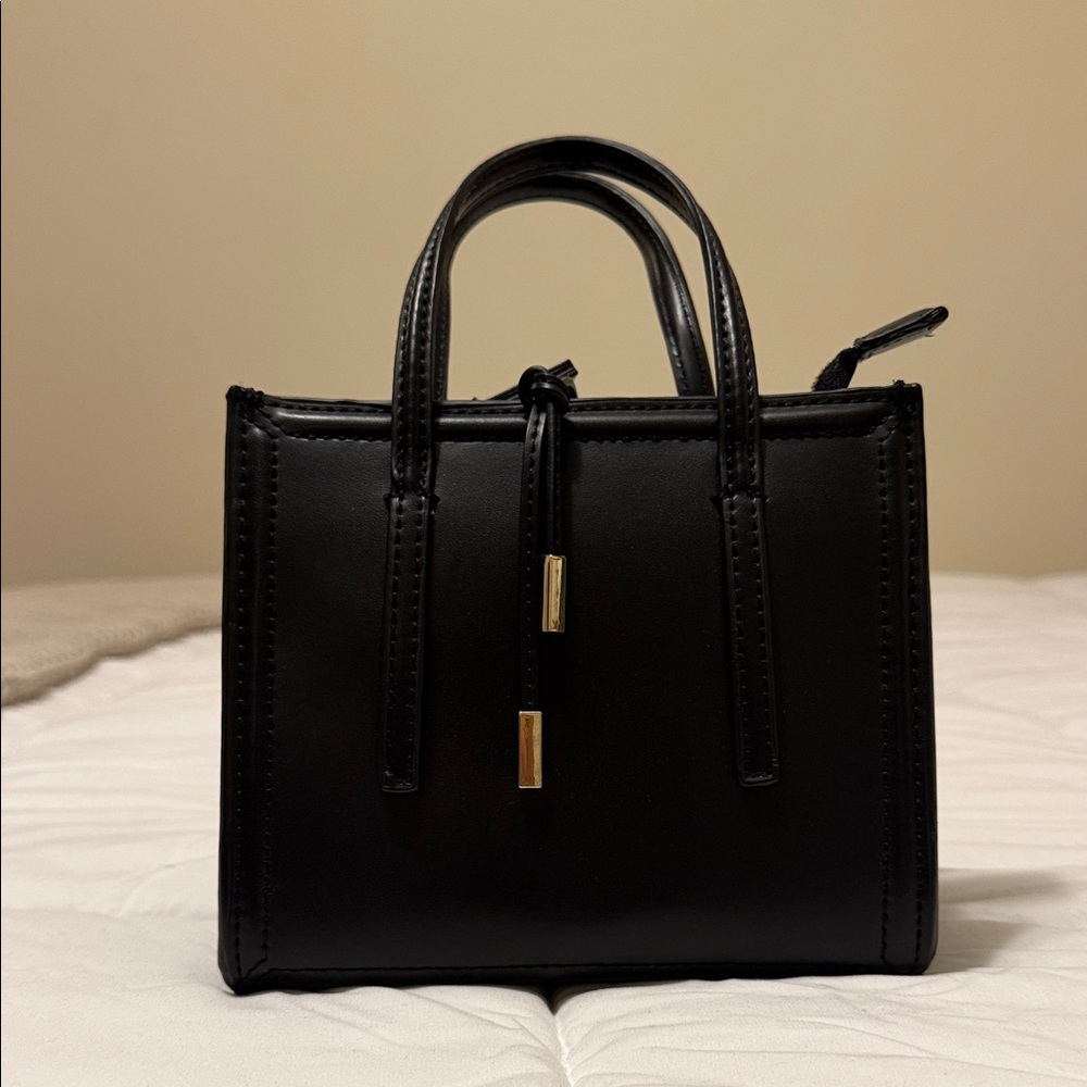 Zara Black Structured Women’s Tote Bag